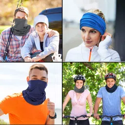 satinior Summer UV Protection Face Covers Neck Gaiter Breathable Summer Bandana image 4