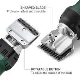 gdjob Professional Horse Clippers, 500W Cordless Electric Grooming Kit, Pet Farm Supplies for Shaving Fur Wool in Horse, Cattle, Dog, Farm Livestock Pet Grooming image 2