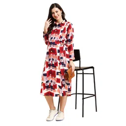 momtobe Women's Rayon Maternity Dress/Pregnancy Dress/Easy Breastfeeding Dress/Western Dress with Zippers for Nursing Pre and Post Pregnancy image 1