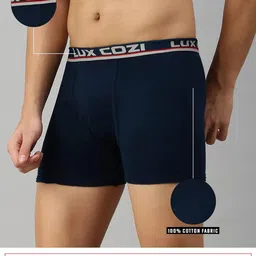 lux cozi Bigshot Longs Solid Underwear for Men Combo, Breathable 100% Cotton Underwear for Man Pack of 3 (Colors May Vary) image 5