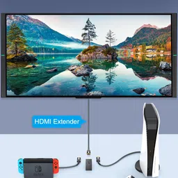 BlueRigger HDMI Extension Cable (3FT, 8K 60Hz HDMI Extender Cord, Male to Female Adapter, High Speed 48Gbps) - Compatible with Xbox, Roku, PS5/PS4, Nintendo Switch, Laptop, Google Chromecast, Wii U image 5