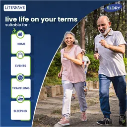 Eldry Adult Diaper, Tape Style, Large (L) Size, 30 Count, Unisex, Waist Size (40-60 Inch | 102-152 cm), Super Absorbent Core, Wetness Indicator, Overnight Protection, Pack of 3 image 4