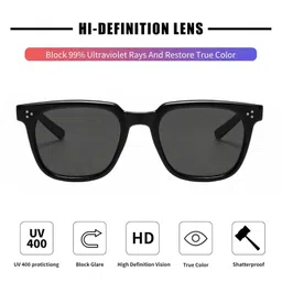 karsaer Oversized Square Sunglasses for Women Men Classic Trendy Simple Rectangle Eyewear E1285 image 4