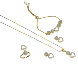 youbella Jewellery Set for Women Combo of Necklace Set with Earrings, Bracelet and Ring for Girls and Women image 2