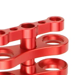Aluminum Standard 1 Ball Clamp for Underwater Diving Light Arm System Red | Camera & Photo Accessories | Other Camera & Photo Accs image 1