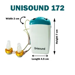 Dishan Both Ear Hearing Aids For Theold Age That Fit In The Pocket Amplifier For Ear/Sound Enhancement Device, White image 2