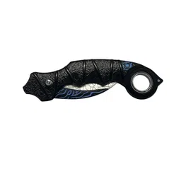 Merriment Karambit Folding and Rotating 3D Printed Narruto Kunai Toy, Comic Character Toys Metallic Black Blue Grey Colour (1PCS) (Kunai Spear Katana Toy) - 23 cms (BlueBlackGrey) image 3