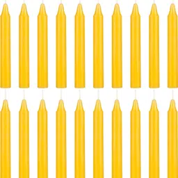 generic Stick Candles Healing Candles/Spell Candle Especially Meant for Healing, Chakras, Ritual Candles, Decoration, Lighting, Home Decor || Burning Time 3 to 4 Hours Each (Yellow Stick, 20 PCS) image 4