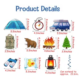 20ps camping hanging swirls image 3