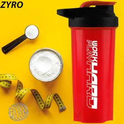 Zyro Shakers for Protein Shake Protein Shaker Bottle Gym bottles for men workout gym sipper bottles gym protein shaker bottle-Red 700 ml shaker bottles image 4