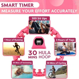 TAMADAA Smart Weighted Hula Hoop for Adults – Adjustable Infinity Hoop with 360° Auto-Spinning Ball, Detachable Links for Custom Fit, Fitness Workout Equipment for Weight Loss & Core Training image 4