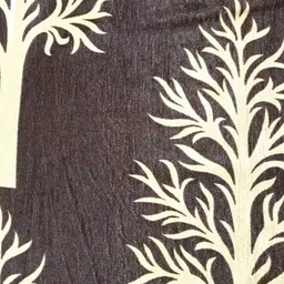 Kiara Creations 1 Piece Heavy Printed Curtains for Window 6 Feet, Brown image 2