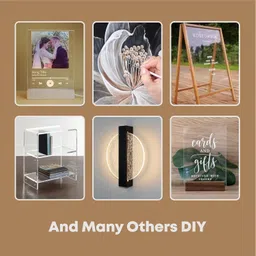 mahira polyglobal llp Mahira Acrylic Sheet 3 mm, Cast Acrylic Sheet, Clear/Transparent Acrylic for glass painting Hi Gloss, Art & Craft, School Project, Signage, DIY, Office, Wedding, Decoration, Photo Frame 10"x12" 12 Pcs image 5