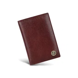 hammonds flycatcher Genuine Leather Passport Cover for Men, Passport Cover for Women, RFID Passport Holder for Men Travel Accessories for Men, Passport Bag for Men, 3 ATM Card Slots - Brown image 1