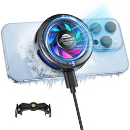 GRENARO Phone Cooler for Gaming, Magnetic Cooling Fan for Mobile, Gaming Cooler for Phone with Enhanced Refrigeration Chip, Mobile Cooler, Perfect for Bgmi, Pubg, Freefire and Long Gaming Sessions image 1