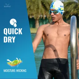 SLOVIC Swimming Shorts for Men | Swimming Costume for Men | Swimming Trunk, Boys Swim Suit for Men Easy Adjustable, Breathable, Quick Drying Shorts for Swimming, Running Sports Shorts image 3