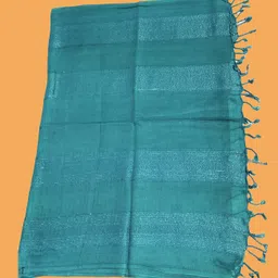 Women And Girls Fancy Viscose Zari Striped Scarf, Stoles image 2