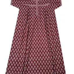 Buldev Cotton Nighty for Women's Full Ankle Length with Pocket Free Size XL to 10xl Plus Size Nighties image 1
