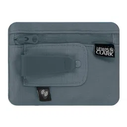 lewis n. clark RFID Blocking Hidden Clip Stash Money Belt Travel Pouch + Credit Card/ID Holder for Women & Men, Charcoal image 1