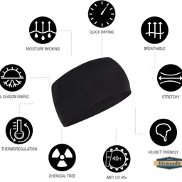 bismaadh Unisex Headband for Running, Cycling, Yoga, Basketball - Stretchy Moisture Wicking Headband for Men & Women image 4