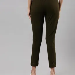 femmora Comfortable Fit Smart Pant, Soft and Breathable Cotton Fabric with Front Zip Button Closure and 2 Functional Pockets, for Women, Pack of 1 image 4