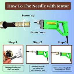 BUILDFORCE Concrete Vibrator With 1.5 Mitre Needle Shaft | 1280-WTT, 13900RPM, Electric Vibrator Machine B4 image 4