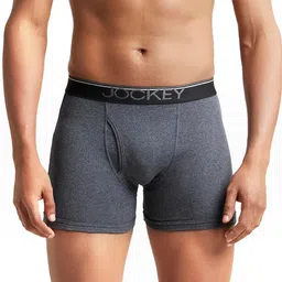 jockey 8009 Men's Super Combed Cotton Rib Solid Boxer Brief with Ultrasoft Waistband image 1