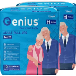 THEGENIUS Adult Pant Styles Diapers Xtra Large (35"- 47") Extra Soft With Odour Lock - Unisex Diapers (XL, 20) image 1