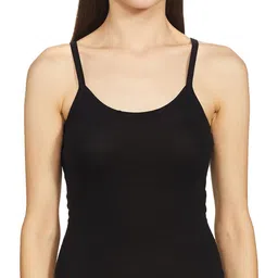 rupa softline Softline Regular Women Super Combed Cotton Camisole, Under-Shirt, Stretchable and Body-Hugging, Solid Color,Pack of 3 (201-3P_White, Black, Skin 080) image 2