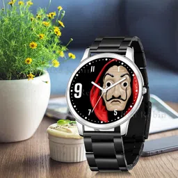 gadgets world Analog Stylish Silicon Rubber Strap Wrist Watch for Men and Boys, Pack of 1 - Regular-NEWAVO-SIL-CDBLK image 4