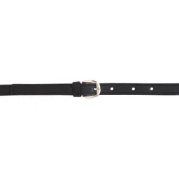 zacharias Women's Artificial Leather 0.5 Inches Slim Belt V-0.5_(Black & White_Pack of 2) image 3