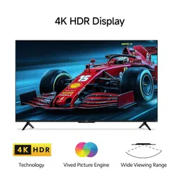 Redmi Xiaomi 138 cm (55 inch) F Series UHD 4K Smart LED Fire TV L55MA-FVIN (Black) image 3