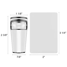 voiish Soft Silicone Jelly Nail Stamper Kit With Scraper and Acrylic Scrapers for French Stamping Polish Manicure Art Tool image 2