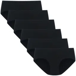 popkok Womens Underwear Cotton Hipster Panties 6 Pack Regular and Plus Size image 1