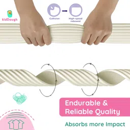 KidDough Baby Proofing Flat Edge Guard - 2 Mtr Safety Strip, Adjustable Dense Guard, High Shock Absorbant for Kids Safety, White image 4