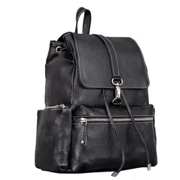 brand leather Genuine Leather Stylish Women's Backpack Use for College|School|Office|Travel image 1