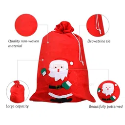 Ascension Santa Claus Sack Stocking Christmas Santa Bag Kids Christmas Gift Bags Backpack Santa Claus Gift Bag Santa Claus Potli Christmas Party Accessories (Pack of 1) image 4