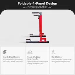 BalanceFrom Multi-Function Dip Stand Dip Station Dip bar with Improved Structure Design, 500-Pound Capacity image 2
