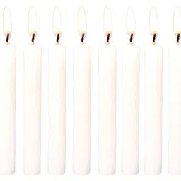 PROSPERRO LUMO by Parkash Chime Candles Set of 10 | Ritual and Spell Candles | Unscented (White) image 1