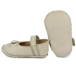 neska moda 6 To 12 Months Baby Girls Synthetic Leather self design Baby Sandal Booties image 4