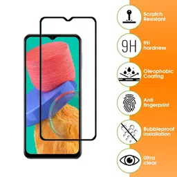 opentech OpenTech® Tempered Glass Screen Protector Compatible for Samsung Galaxy M14 5G / Samsung Galaxy F14 5G / Samsung Galaxy A14 5G / A14 with Edge to Edge Coverage and Easy Installation kit image 2