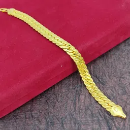 jecy jewels Mens Bracelet 1 Gram Gold Micro Plated Light weight 8324_BR image 2