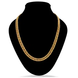 fashion frill Golden Chain For Men Boys Gold Plated Chain Necklace For Men Women Boys Stylish Goldn Chain Gifts For Husband Boyfriend Men's Jewellery image 5