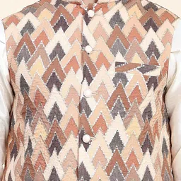aany's culture Mens Stylish Polyster Digital Printed Nehru Jacket | Two Pockets | Mandarin Collar | Lightweight | Comfortable Mens Nehru Jacket image 5