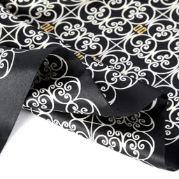 yangtzestore Long Charmeuse Satin Silk Scarf for Men image 5