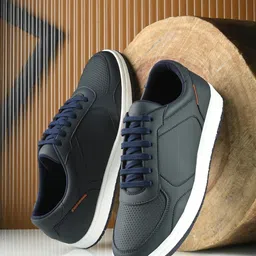 cruiser Mens Sneaker Comfort & Style with Soft Cushioned Insole | Classic Canvas Sneakers for Effortless Style | Trendy Lace-Up Design for Casual Outfits (9922) image 2