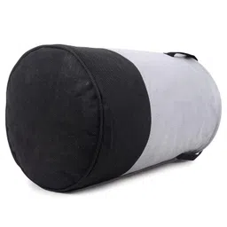 glun GLUN® Round Laundry Bag, Gray & Black Foldable Waterproof 45 Liter Capacity, Non-Woven Toys & Cloth Storage Bag Pack Of 1 image 4