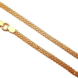 royal covering 1 Gram Gold Plated Long Pattai Chain For Boys, Size - 24" Inch, Thickness - 4mm image 4