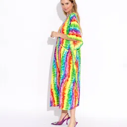 sun-rose fashions HAND TIE DYE PRINTED LONG KAFTAN CAFTAN image 2