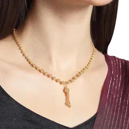 ramdev art fashion jewellery Latest 22K Gold Plated golden Beads Mangal Sutra Tali/Tanmaniya/Nallapusalu/Mangalsutra for Women image 4